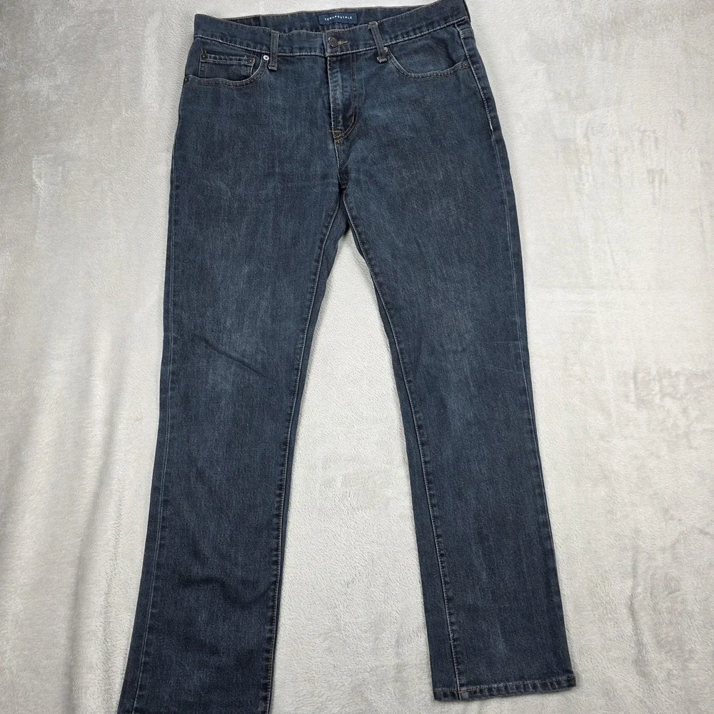 Aeropostale Jeans Mens 36x31 Blue‎ Denim Straight Leg Classic Five Pocket Casual